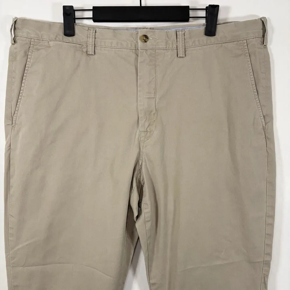 Polo Ralph Lauren Stretch Straight Fit Chino Pants Mens 38x30 Beige Khakis